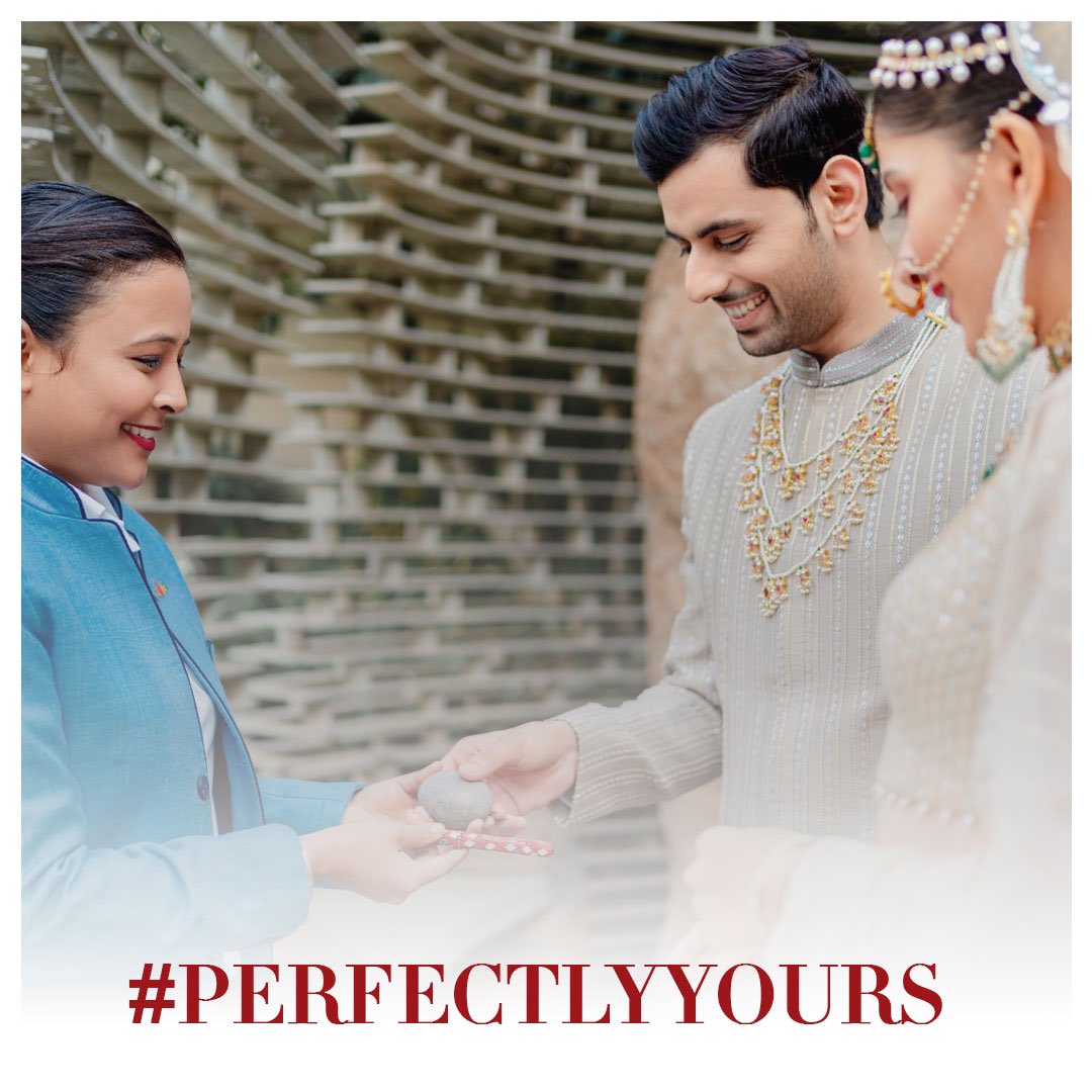At Andaz Delhi, our shrine is more than sacred—it’s a sanctum for newlyweds. Following the ceremonies, engrave your names on the shrine marbles, a timeless tradition fostering positivity and ensuring goodwill for the journey that lies ahead.