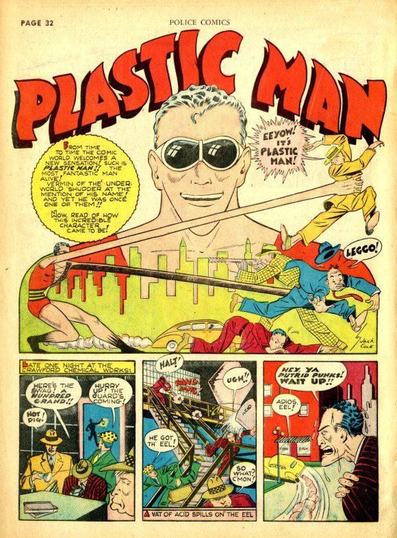 Boston #Comics Roundtable pointer of the day: @PaulKupperberg’s top 13 “Plastic Man” splash pages by Jack Cole (’cause with “Plastic Man” you can stretch past a top 10) – buff.ly/3TvoJP4