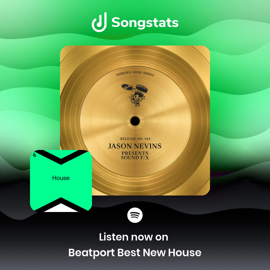 Songstats (@songstatsapp) on Twitter photo <a href="/jasonnevins/">jason nevins</a> Aww yeah!! Your track "Sound F/X - The White Zone Remix" was added to 'Beatport Best New House' with over 14.2K Followers on Spotify! Find even more awesome insights on Songstats. <a href="/jasonnevins/">jason nevins</a> Aww yeah!! Your track "Sound F/X - The White Zone Remix" was added to 'Beatport Best New House' with over 14.2K Followers on Spotify! Find even more awesome insights on Songstats.