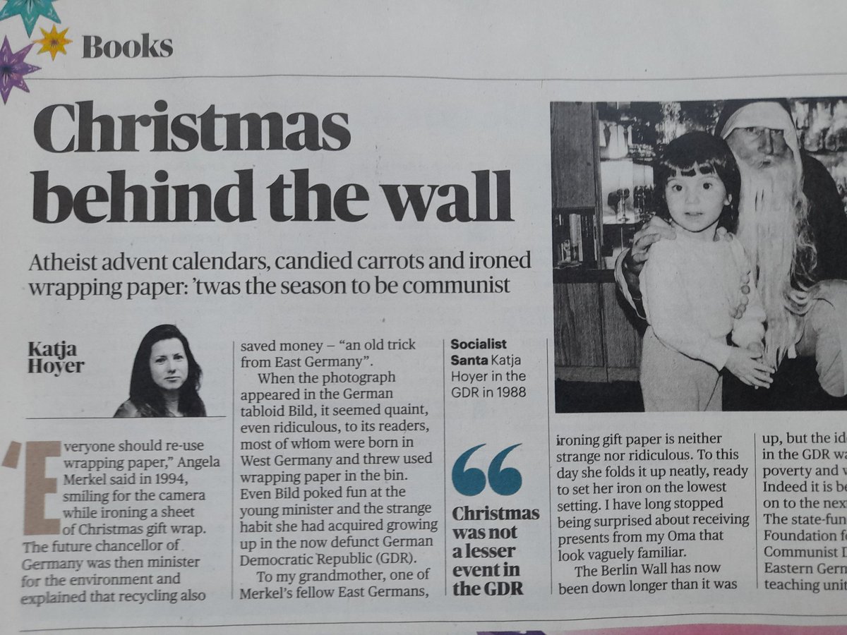 Christmas behind the wall - Atheist advent calendars, candied carrots and ironed wrapping paper. 🎄🎅 My article on Christmas in East Germany is in today's @thetimes