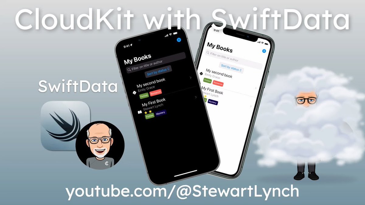 StewartLynch's tweet image. 🚀 Calling all Swift &amp;amp; SwiftUI devs! 🔍 Check out my 8th video in the SwiftData series unlocking the power of CloudKit integration. Sync CRUD actions seamlessly across iCloud-signed devices. Don&apos;t miss out! 📺 Watch now: youtu.be/H5zvrFJMhuE #SwiftData #CloudKit #iOSDev