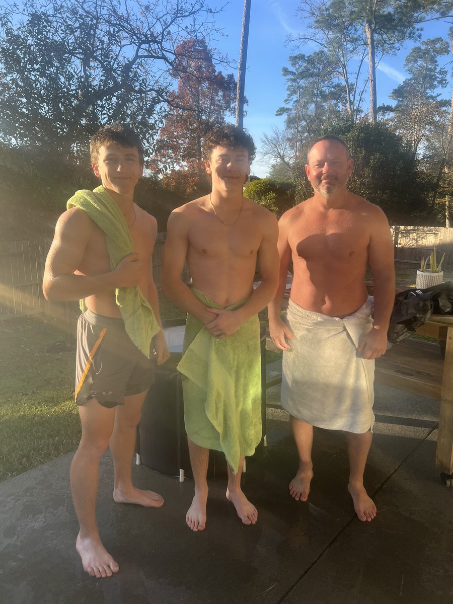 My boys @daigre_jaxon & @DaigreZachary think they got me a cold plunge for my birthday. What they really gave me was a fulfilled heart to share these moments with them. Love you guys! Never limit yourself!