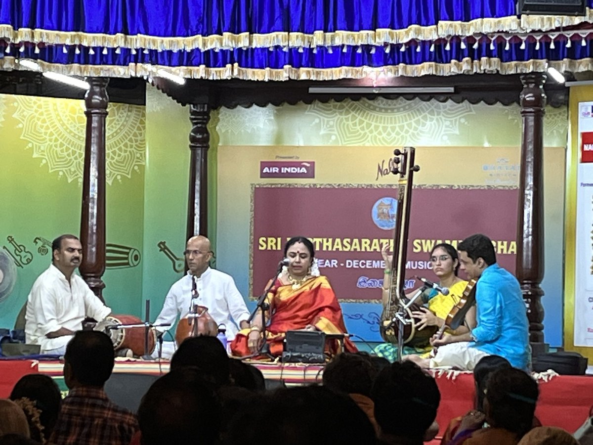 mellifluous @sudha_ragunathan_official  delivers a delightful concert. The Kanden Kanden short piece was so aptly placed. Parthasarathyswamisabha day 2 of the Marghazhi season 2023
#hipasiantraveler #concert #sudharaghunathan #kutcheriseason2023 #kutcheri #karnaticmusic #karnatic