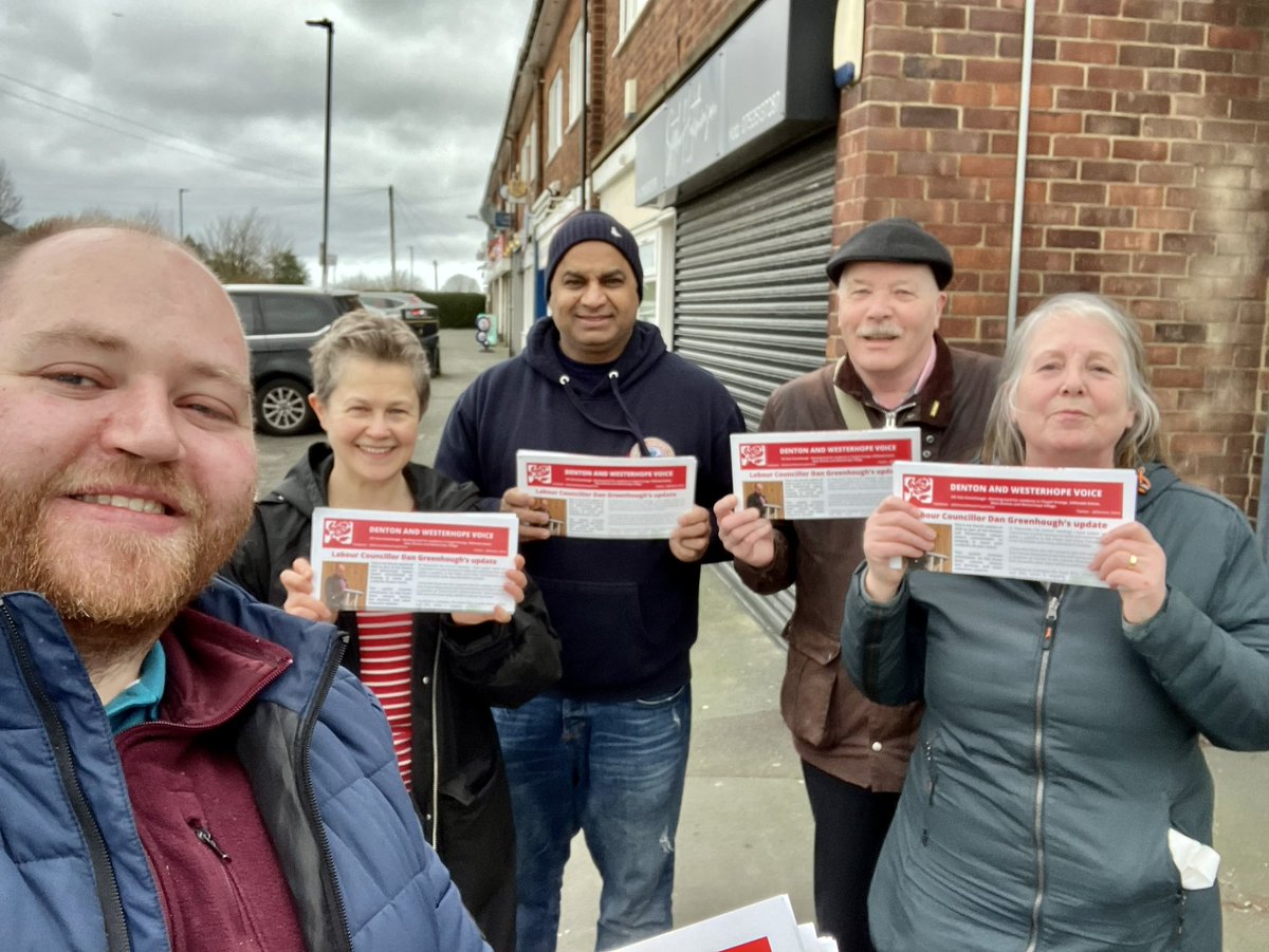 Huge thanks to the @NewcastleLabour team for helping deliver the latest Denton and Westerhope Voice on Hillheads Estate this morning & over the last few weeks. That’s the majority of the ward covered with the 4th update of 2023. Keeping residents updated all year round.
