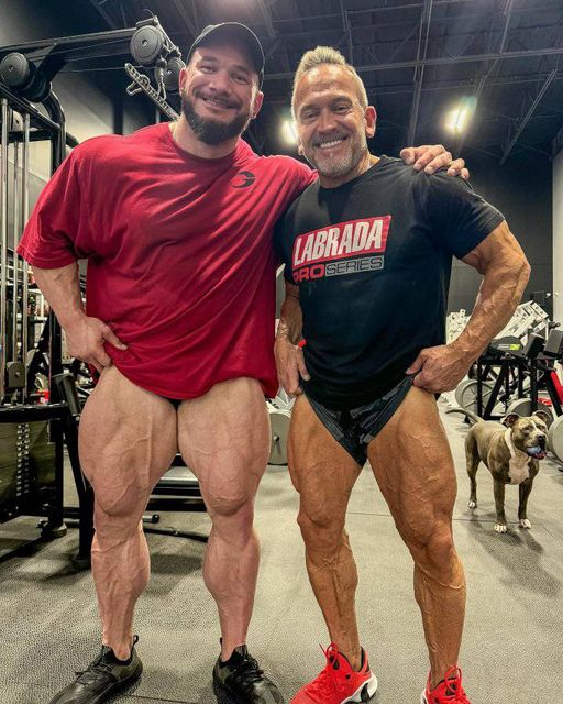 Clerk Hemsworth post
🔥👑🥇🏆🤵‍♂️Bodybuilders style💪💪🤴🏋️‍♂️
Labrada´s Legacy
Smashed legs with the old man leelabradaofficial today filming for muscleandstrength 
The older I get, the more fortunate I realize I am to be doing what I am with my family. Days like yesterday remind of