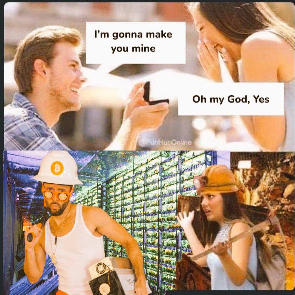 In the world of romance, finding the right match is like mining Bitcoin –  you have to sift through a lot of transactions before you strike gold😉  #meme #Bitcoin #cryptotrading #cryptocurrencies #cryptomarket #