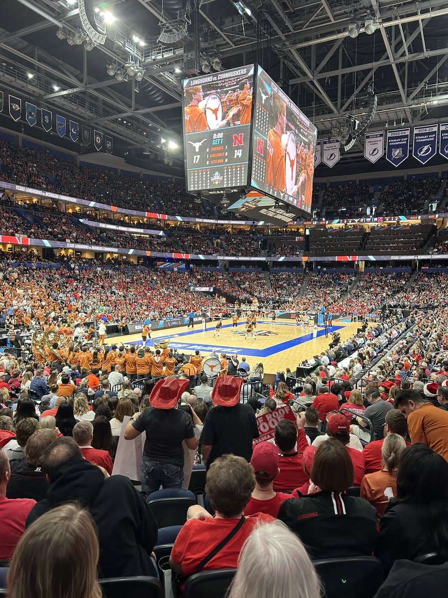 At women’s volleyball national championship. These women are so good!