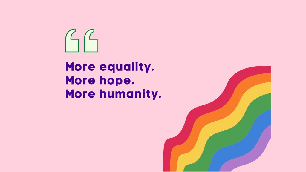 Love is love. On this day, let's celebrate the LGBTQ+ community, promote inclusivity, and work towards a world where everyone is free to love and be loved. 🏳️‍🌈❤️ #LGBTQEquality #LoveIsLove #InclusiveWorld