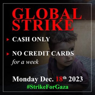 #GlobalStrikeForGaza