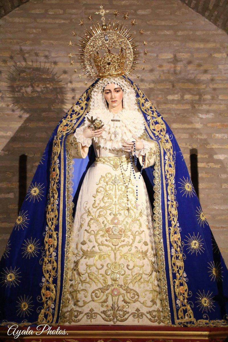 Virgen de la Aurora (Diciembre 2023). @ayala_photo @ResurreccionSev @rocioamaya29 @maria_materdei @SSantaSevillana