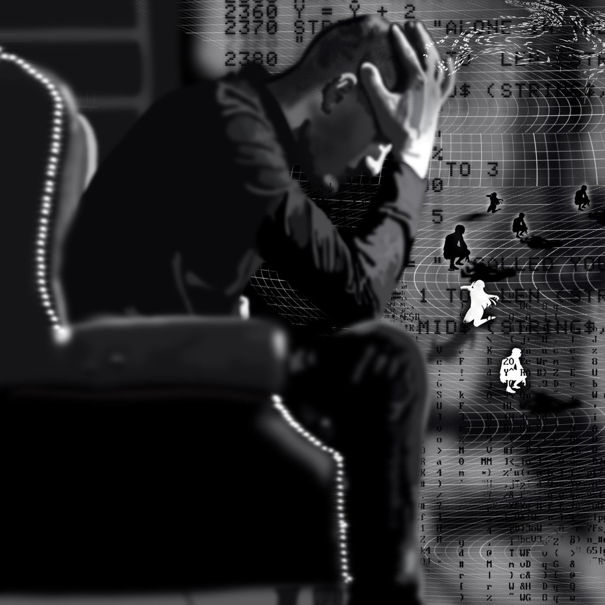 Been working on this piece for a week… “To exist in the present “