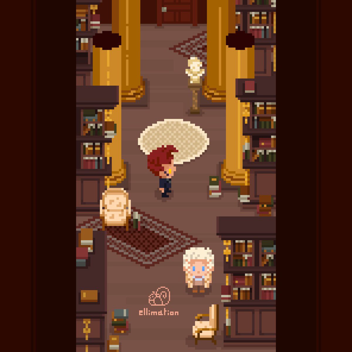Pixel Omens - The Bookshop 📚✨
Celebrating season 3 announcement of Good Omens with a big pixel illustration ☺️✨
Animation following 😎
#GoodOmensFanArt #GoodOmens3 #pixelart