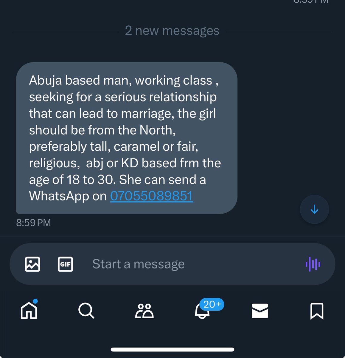 A working-class man is seeking a serious relationship that will lead to marriage. His details and phone number are attached for interested suitors Kindly help me retweet , his wife might be on your timeline