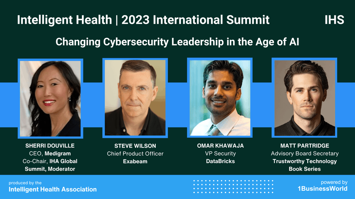 Much gratitude to industry leaders including pictured here and more. 

Audience feedback on inaugural International Intelligent Health Summit granting accredited continuing medical education, CME summit indicated it was a HIT 

(yes HealthIT pun intended): linkedin.com/posts/sdouvill…