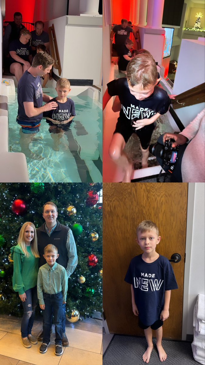 What a great day for my family today! My oldest son was baptized. #JesusIsLord