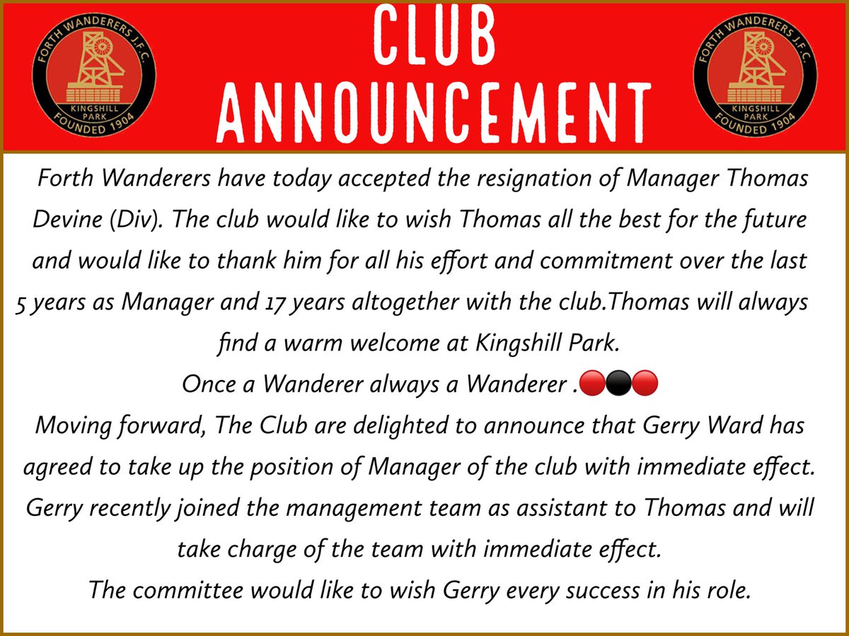 ⚫️🔴CLUB ANNOUNCEMENT🔴⚫️