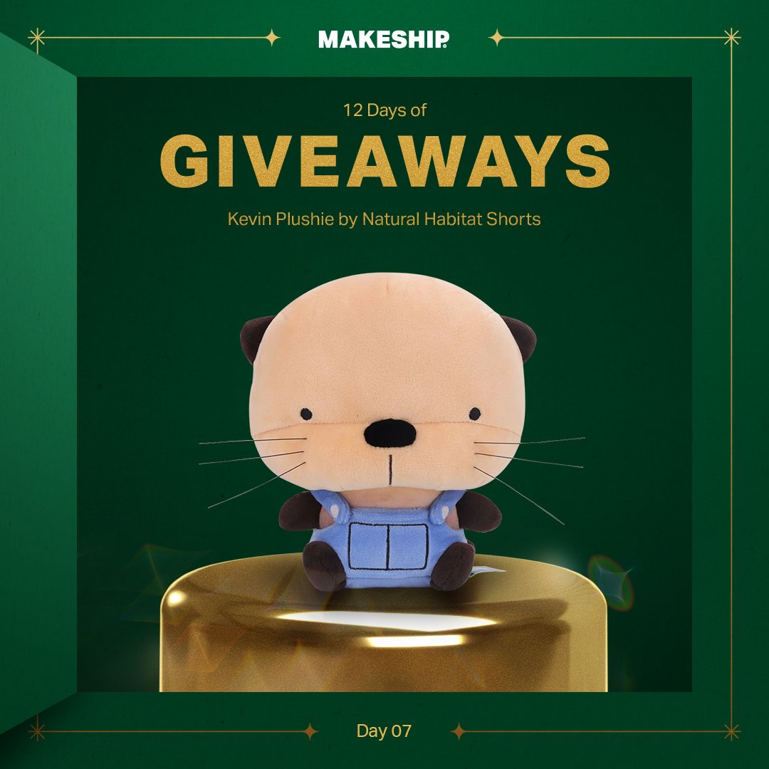 🎁 MAKESHIP 12 DAYS OF GIVEAWAYS on day SEVEN we're giving away KEVIN @Natural_habitok TO ENTER: 1. Follow @Makeship & @Natural_habitok 2. Reply with an emoji! Every response is a separate entry. 3. RT this post 2 lucky winners will be chosen on Monday, December 18!