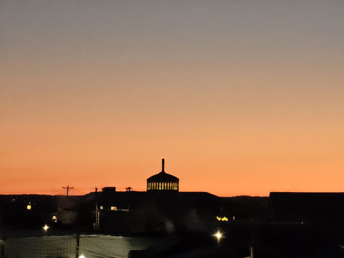 After hauling ladder &amp; shovel onto a snow laden roof at -36 windchill, to clear the firehall vents, grumbling, I looked up to see this above #inuvik

You do not seek joy in the perfect moment. It  is instead, recognizing joy when it arrives in your imperfect life.
