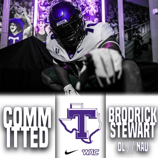 Brodrick Stewart (@stewartbrodrick) on Twitter photo #AGTA After a great visit yesterday with <a href="/TarletonFB/">Tarleton State Football</a> Happy to say I have committed to Tarleton State University 🟣⚫️ <a href="/CoachLaborte/">Windley Laborte</a> <a href="/FredrickTate2/">Fredrick Tate</a> <a href="/CoachTyroneNix/">Coach T.Nix</a> #AGTA After a great visit yesterday with <a href="/TarletonFB/">Tarleton State Football</a> Happy to say I have committed to Tarleton State University 🟣⚫️ <a href="/CoachLaborte/">Windley Laborte</a> <a href="/FredrickTate2/">Fredrick Tate</a> <a href="/CoachTyroneNix/">Coach T.Nix</a>