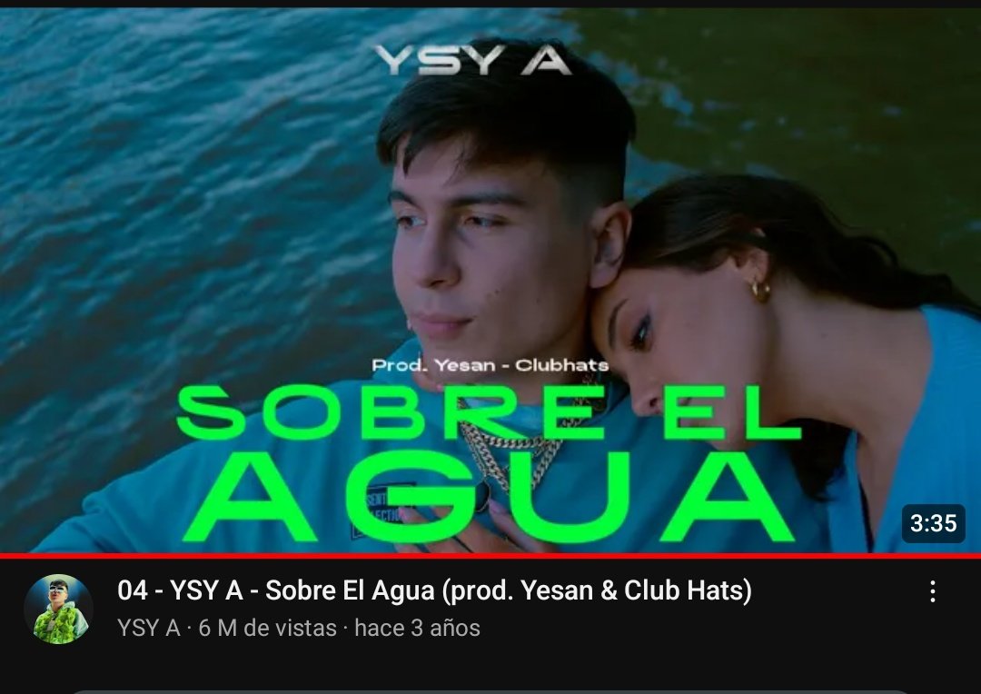 a ésta altura hoy Ysy A abre con éste el show de hoy