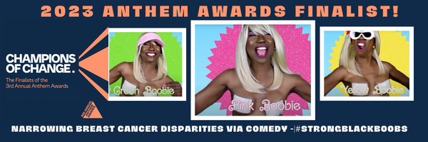 PLEASE VOTE! 
celebrate.anthemawards.com/PublicVoting#/…
My #StrongBlackBoobs  project, “Barbie's Bust-A-Brain: Breast Cancer Awareness Trivia Game,” is a FINALIST in <a href="/anthemawards/">anthemawards</a>! But, the first ever Community Voice Award is up for grabs  PLZZZZ VOTE - SEARCH FOR KEYWORD “BARBIE” BY THURSDAY