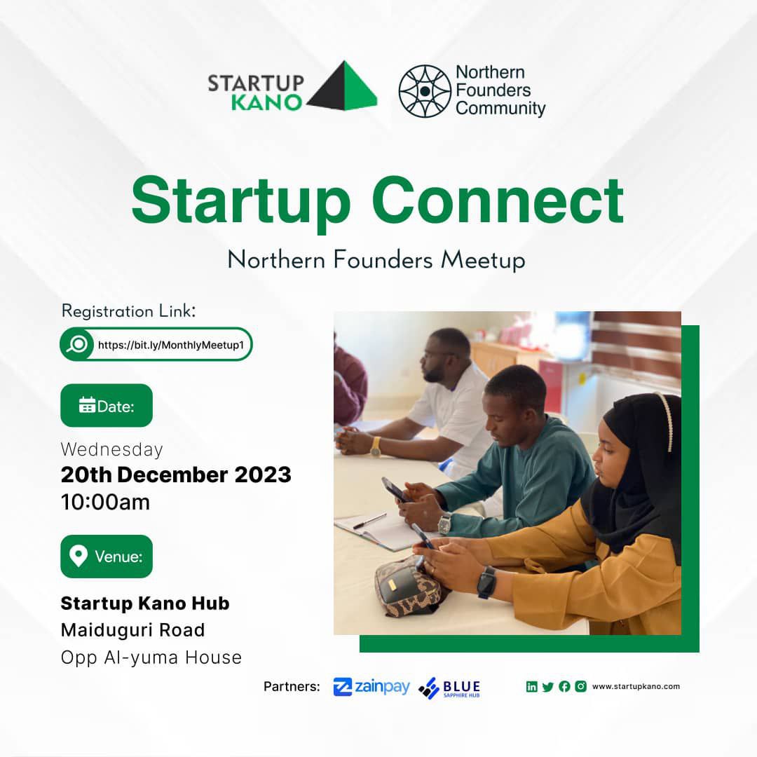 Connecting the startup dots @TTlabs_vc 
@StartupKano 
@Zainpay_ng