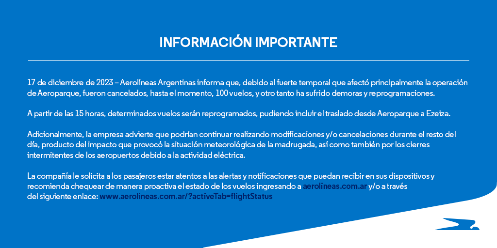 Aerolíneas Argentinas tweet media