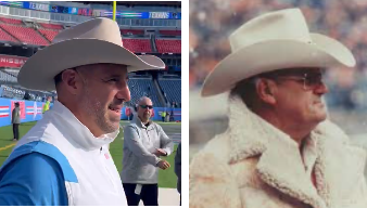 NFL_Journal's tweet photo. Mike Vrable doesn't even lose points by not going sheepskin jacket

Bum Phillips
#Oilers #Titans https://t.co/pbEL9q8HOR