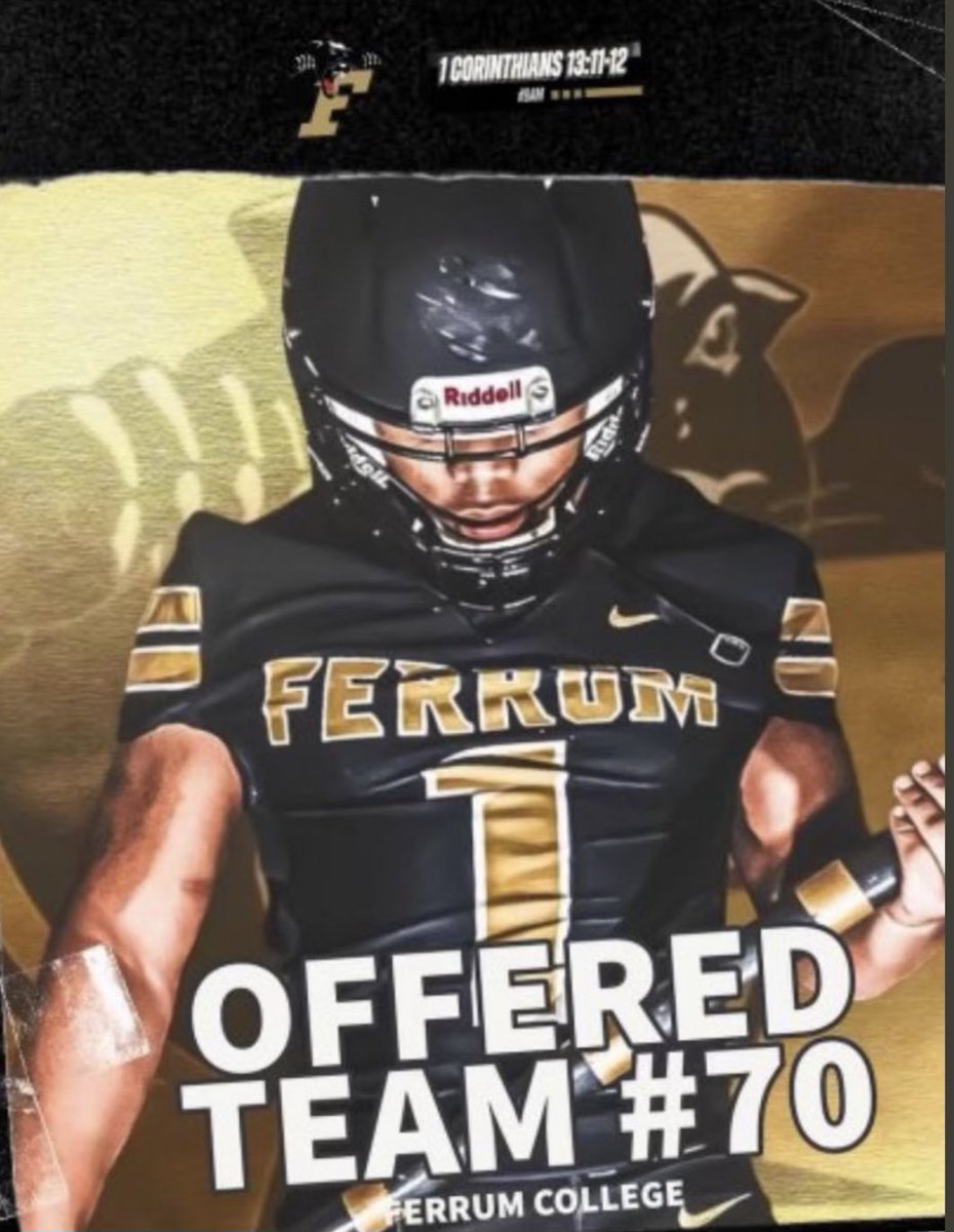 Jaedyn Mcadoo (@jaedyn_mcadoo5) on Twitter photo I am beyond blessed to say I’ve received an offer from Ferrum College!!! <a href="/coach_J_Santi/">Jesse Santiago</a> <a href="/coachj_rhodes/">Coach J. Rhodes</a> <a href="/LionscoachPrice/">Todd Price</a> <a href="/WarhillF/">Warhill Football</a> I am beyond blessed to say I’ve received an offer from Ferrum College!!! <a href="/coach_J_Santi/">Jesse Santiago</a> <a href="/coachj_rhodes/">Coach J. Rhodes</a> <a href="/LionscoachPrice/">Todd Price</a> <a href="/WarhillF/">Warhill Football</a>
