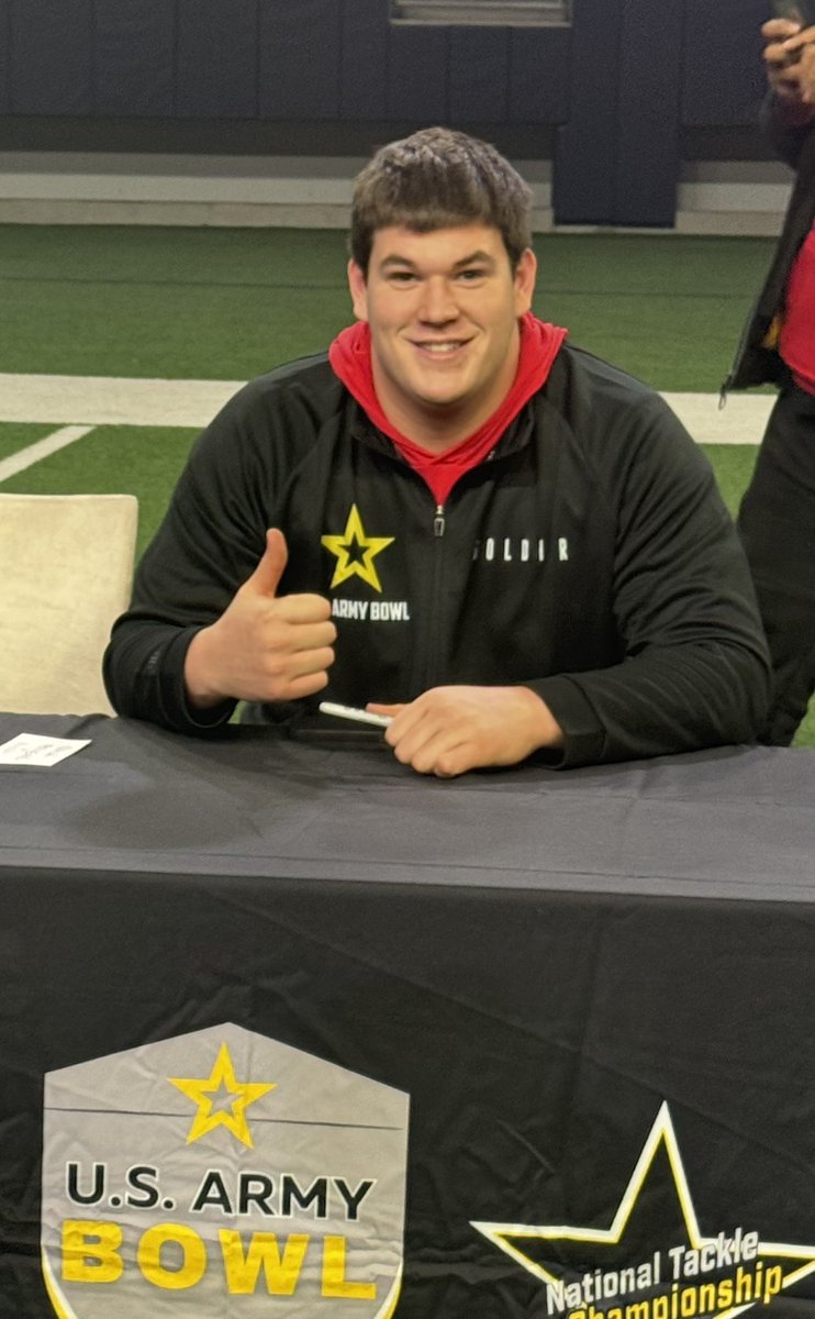 Best of luck to @BadgerFootball commit @colin_cubberly competing in the @USArmyBowl tomorrow. What a tremendous honor.