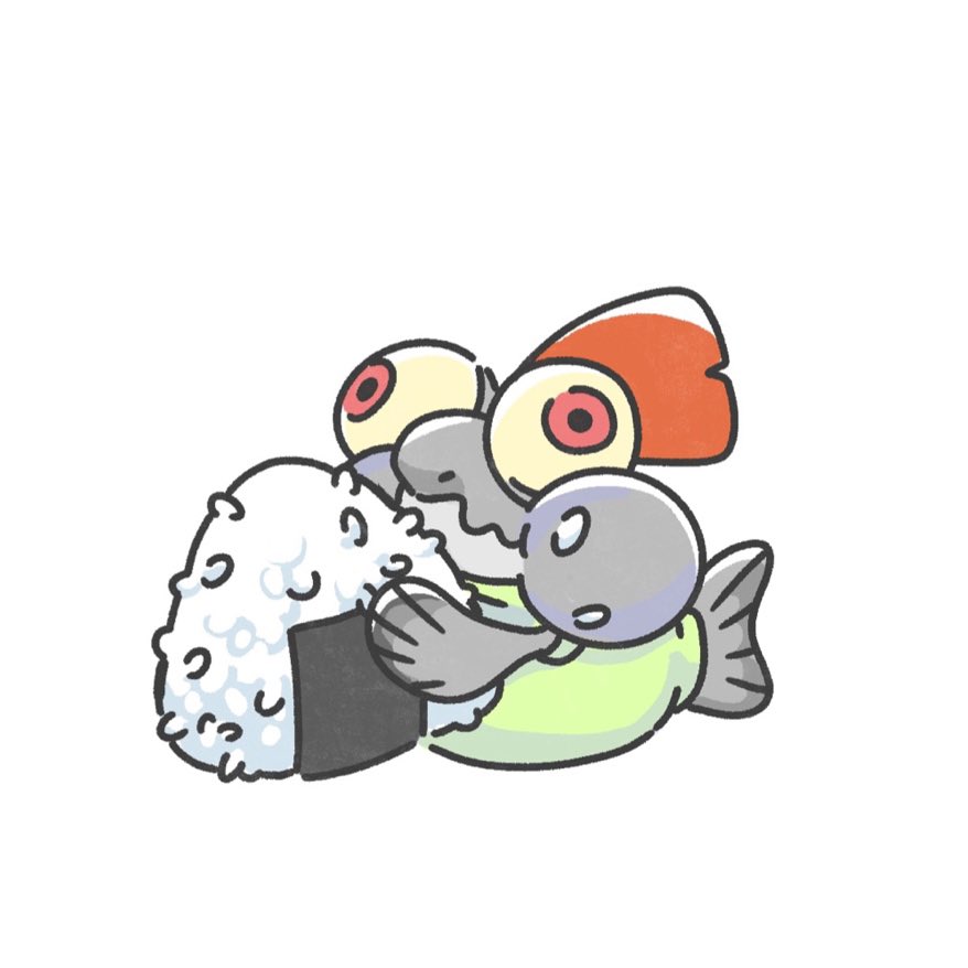 food onigiri no humans pokemon (creature) white background simple background holding  illustration images