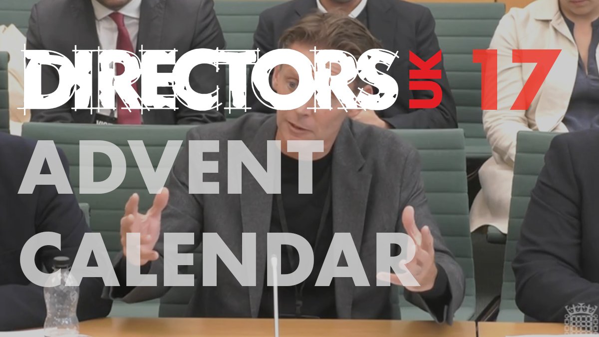 It’s Day 17 of the Advent Calendar!  

Learn how our CEO Andy Harrower (@HarrowerAndy) represented directors at the @CommonsCMS hearing on creator renumeration in September.

Find out more: directors.uk.com/news/directors…