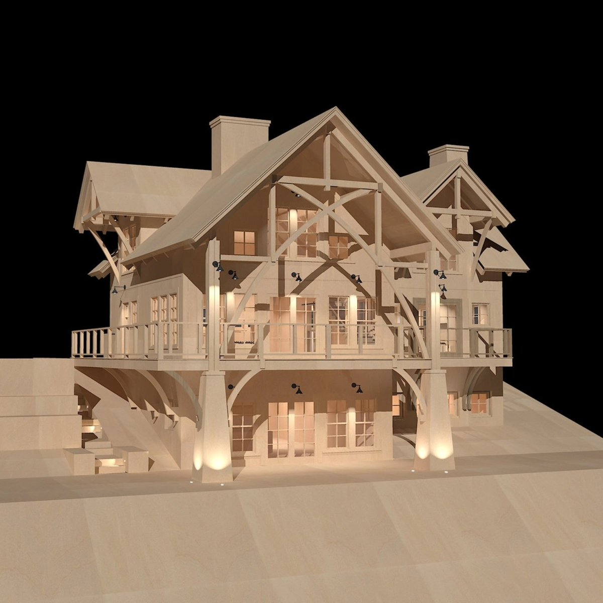 #skihouse #architecturalmodel