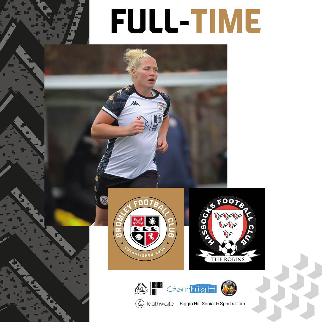 Full time here as Bromley cruise to 7 -0 win against Hassocks.

#WeAreBromley