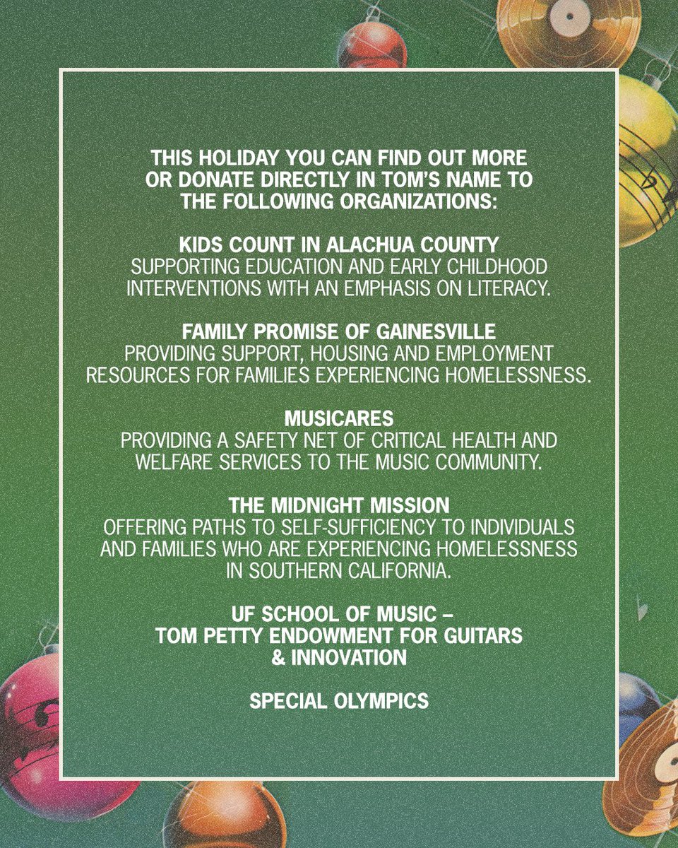 tompetty's tweet image. We cannot thank you enough for the support which keeps our loved one’s spirit burning brightly.