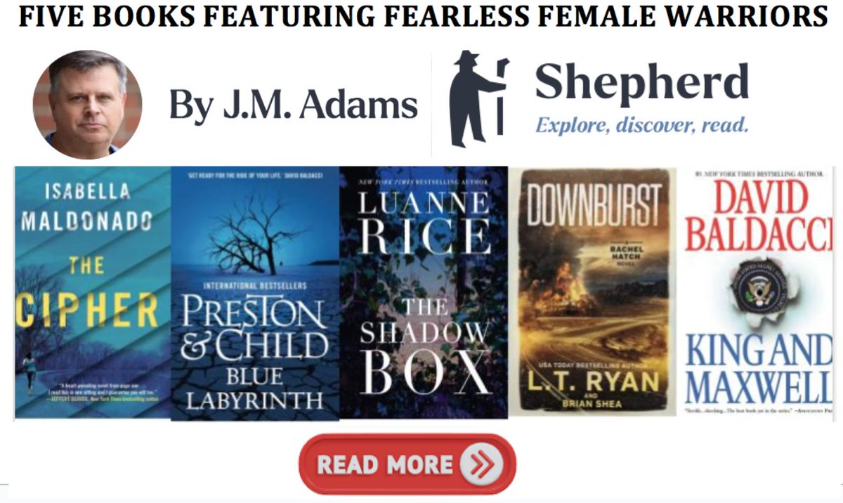 Looking for #holidayseason reads with the most Fearsome Female Warriors?

YOUR LIST IS READY
shepherd.com/best-books/fea…

@bwb @Shepherd_books @AngelaGreenman 
#thriller #thrillerbooks #womensfiction #HolidayShopping #BooksWorthReading #holidaygiftguide #mustreadbooks #thrillerbooks
