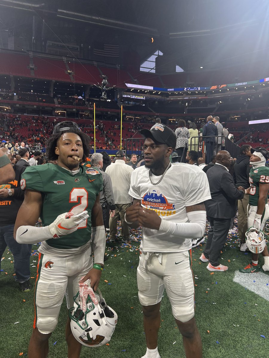 Faced so many trials and tribulations. So much love for famu❤️ @handsallmighty All conference DB Swac champion Hbcu national champion. Was faced with many obstacles we went right through em head up n chest out ! WE DID IT!