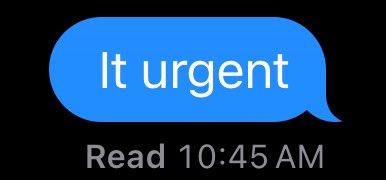 Current state of AI is when you type “not urgent” it autocorrects to: