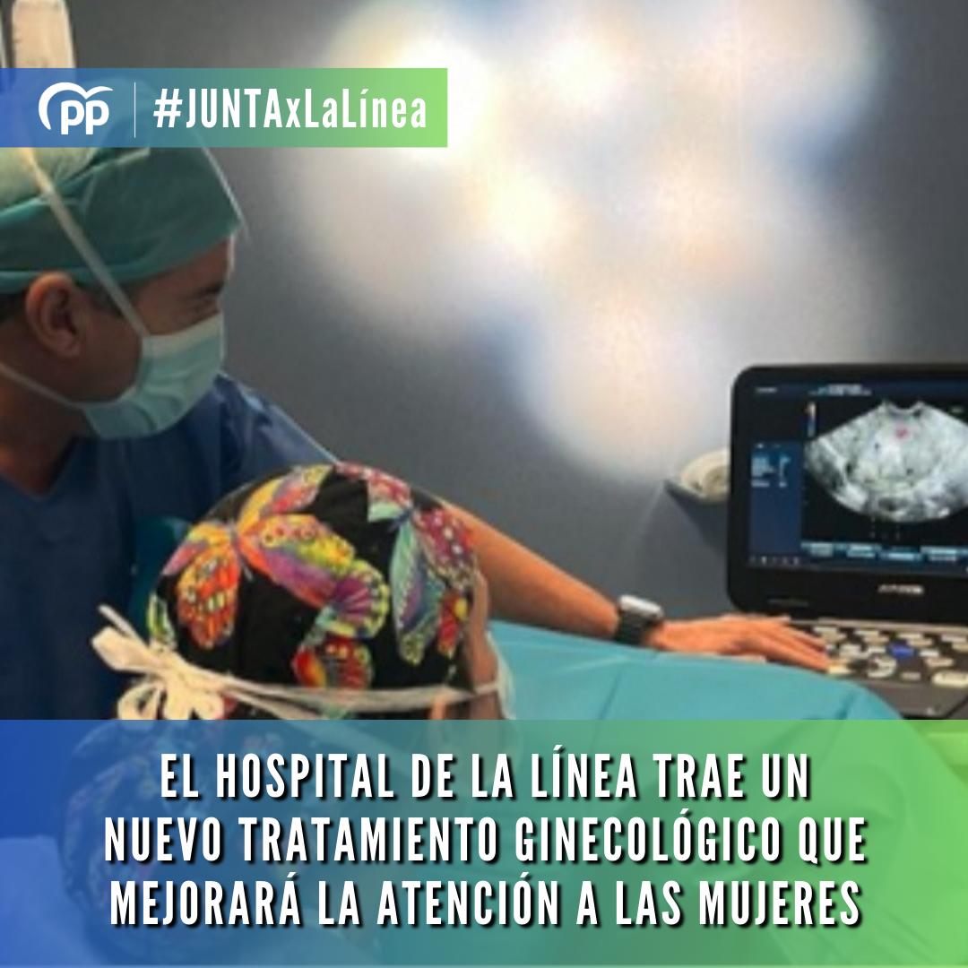 🔵🟢 #JUNTAxLaLínea | El Hospital de La Línea trae un nuevo tratamiento ginecológico que mejorará la atención a las mujeres.

👣 @SomosAreaEste da un nuevo paso tras incorporar una nueva técnica de radiofrecuencia para el tratamiento de miomas uterinos.