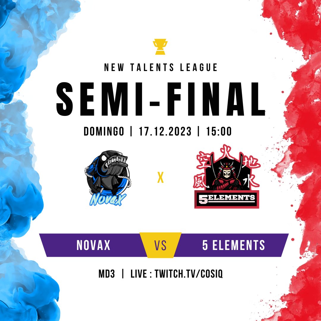 NTL_ofc's tweet image. Vai começar!!!
Hoje veremos quem sairá campeão da NTL 3!!
.
NOVAX x 5 ELEMENTS
.
Jogo passara no @Eduardocosiq ás 15:00 fiquem ligados!!