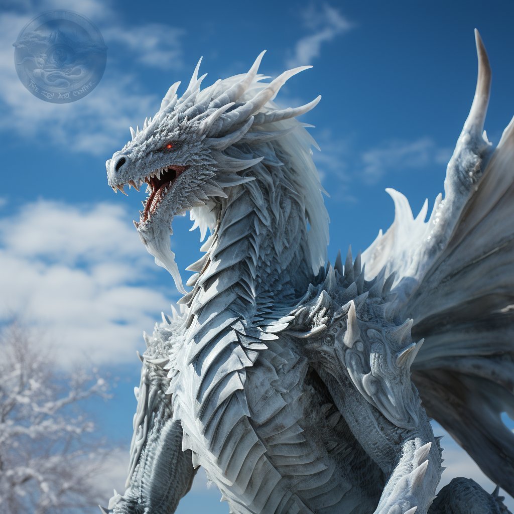 Winter is coming.... 'Ice Dragon' by Zen Master Sebastian Rizzon #zenmaster #art #midjourney #AI #aiartist #aiart #dragon #aiartcommunity #digitalart #fantasy #fantasyart #digitalphotoart #digitalartist #digitalartwork #digitalillustrations #midjourneyart #midjourneycommunity