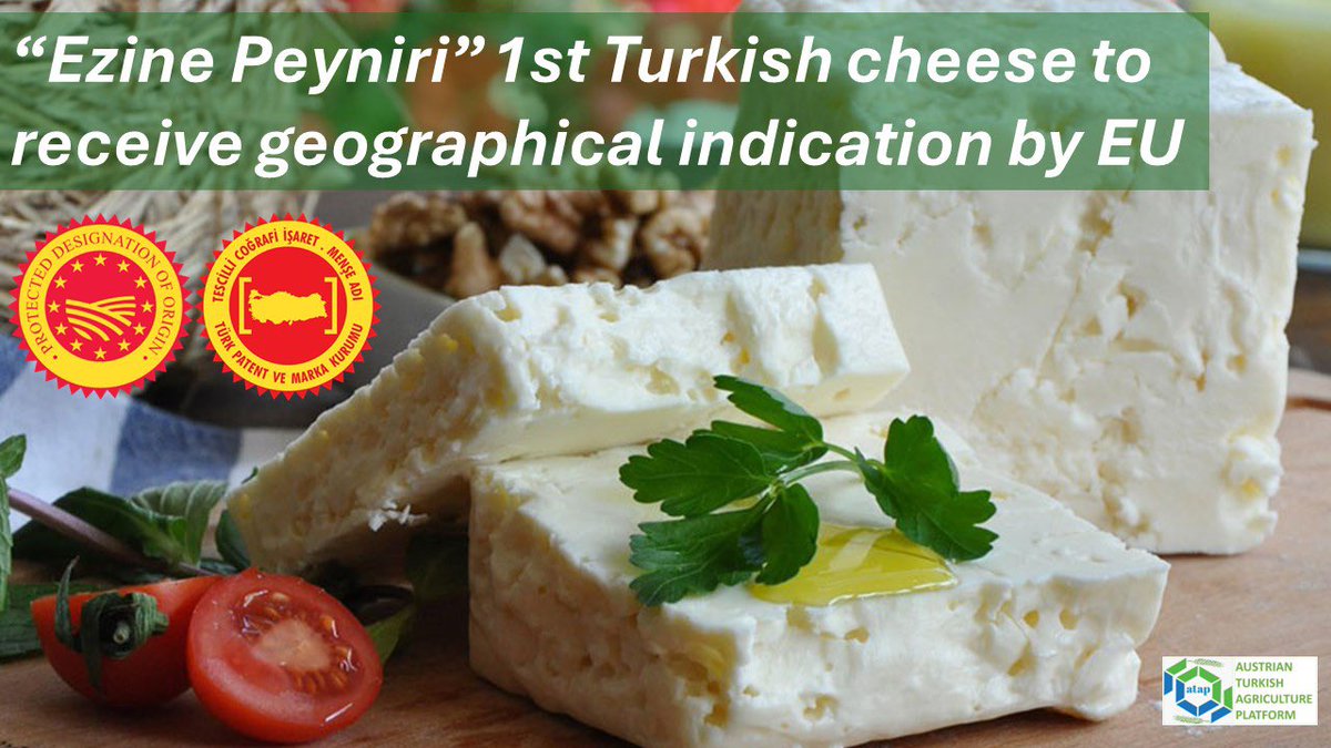 KÄSE AUS DEN GÄNSENBERGEN (IDA-GEBIRGE) ERHÄLT EU-REGISTRIERUNG🇪🇺🇹🇷🏔🐂🐑🐐🧀 Detaillierte Informationen: linkedin.com/posts/atap-aus…