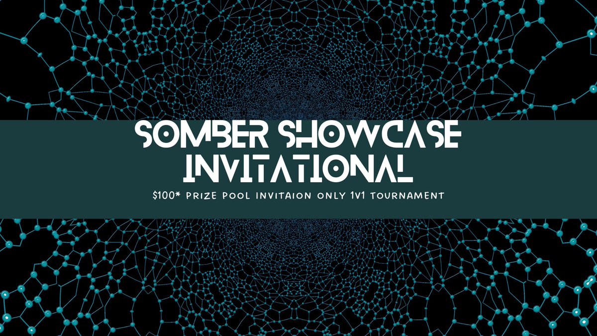 Here we go! Finally a project I've been working on for a bit and ready to go live! The Somber Showcase Invitational, a $100 base prize pool 1v1 tournament to spark competition in the scene and showcase some great players. Info for the event in the replies!