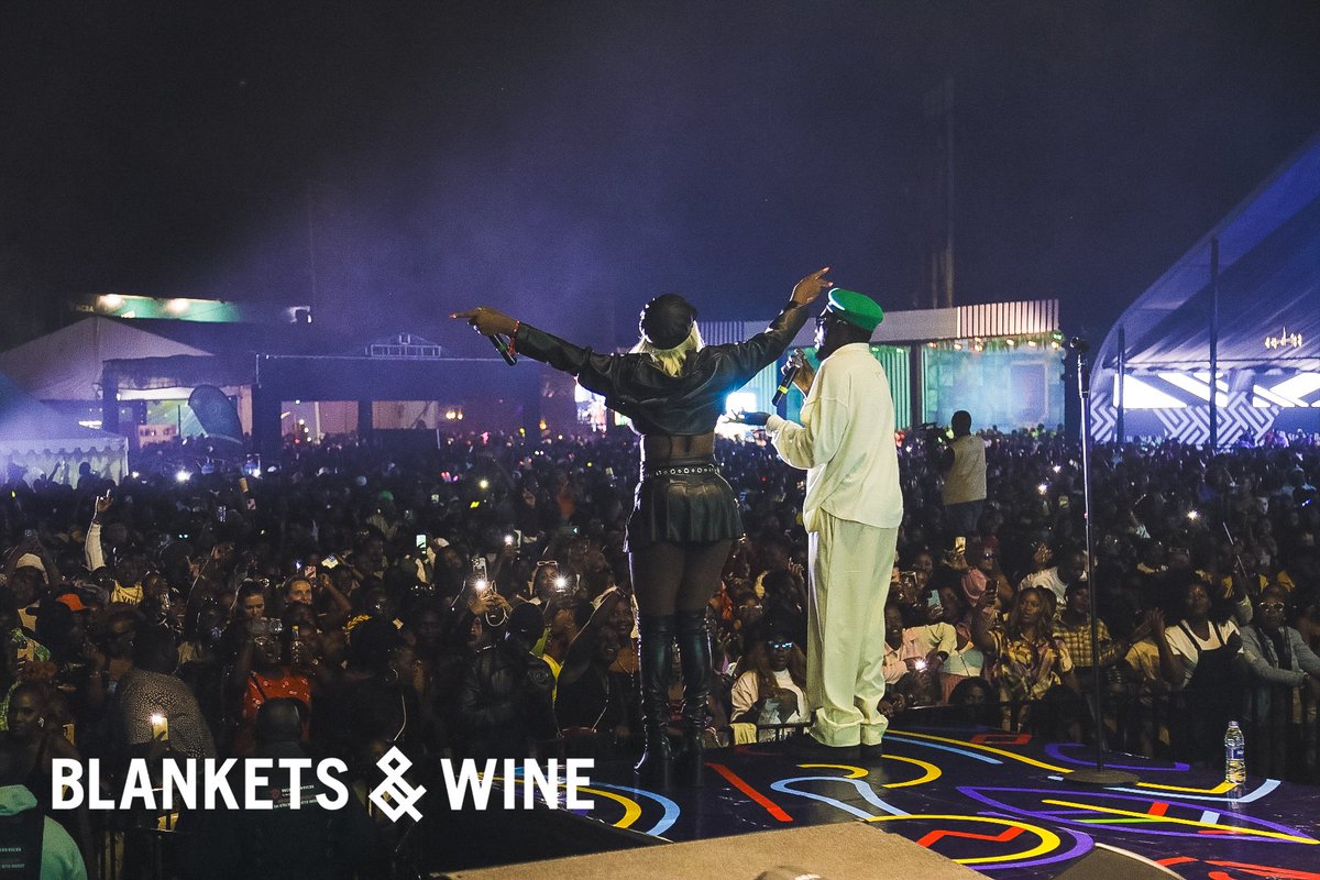 The @nextradio_ug team showed up and lit the crowd up in the best way 🔥🔥 We love to see it VIANNI, JOKWIZ KLEAN & DJ BUGY. #BlanketsAndWineKla