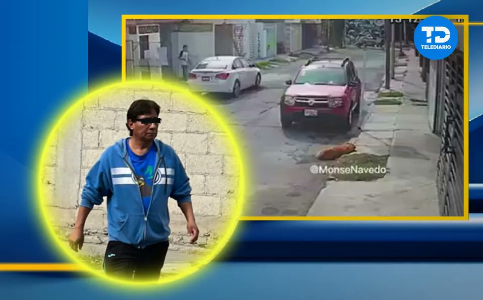 Hombre atropella a un perro aparentemente de forma intencional en #Puebla telediario.mx/comunidad/homb…