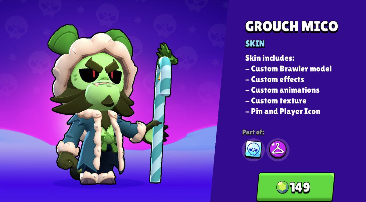 🎅🏻 X7 Grouch Mico skin giveaway 🎅🏻

🎅🏻- Follow <a href="/ReconicJaguars/">Reconic Jaguars</a> @Tribe_Brazil <a href="/awfullyyz/">Awfully</a> 
🎅 - Retweet &amp; Like &amp; Tag 2 peeps

Winners announced 12/25

#Brawlstars #brawltalk