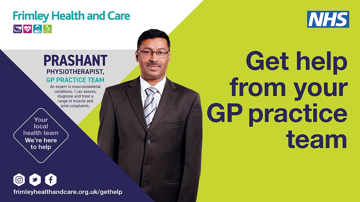 Central Slough Network CSN PCN (@csnpcnslough) on Twitter photo Have you met your Practice Physiotherapist ?Its just one of the roles in your GP practice multi skilled health team providing the care support you need. <a href="/DrLalithaIyer1/">Dr. Lalitha Iyer</a> <a href="/sangisaran/">Sangeeta Saran</a> <a href="/FrimleyHC/">FrimleyHealth&CareICS</a> <a href="/KesarS2014/">Kesar Sadhra</a>
#MeetYourPracticeMSK #YourLocalHealthTeam Have you met your Practice Physiotherapist ?Its just one of the roles in your GP practice multi skilled health team providing the care support you need. <a href="/DrLalithaIyer1/">Dr. Lalitha Iyer</a> <a href="/sangisaran/">Sangeeta Saran</a> <a href="/FrimleyHC/">FrimleyHealth&CareICS</a> <a href="/KesarS2014/">Kesar Sadhra</a>
#MeetYourPracticeMSK #YourLocalHealthTeam