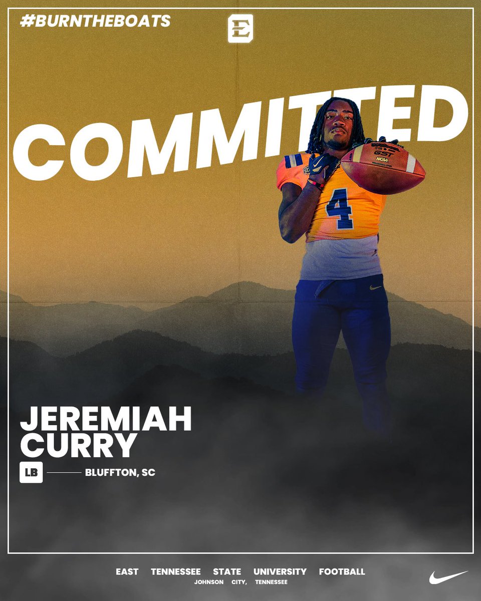 COMMITTED 1000% ‼️#TogetherWeWin @CoachTreLamb9 @ETSUFootball 🏴‍☠️