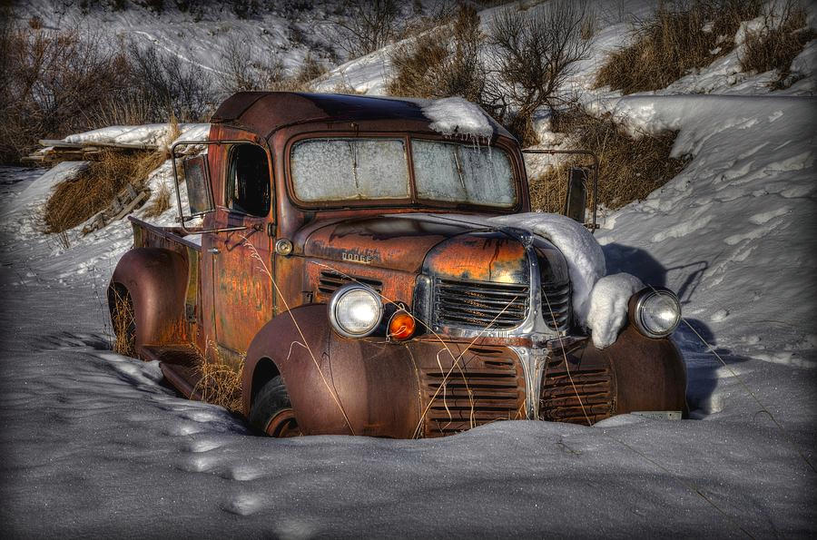 Rusting In Winter, photo by Michael Morse.
