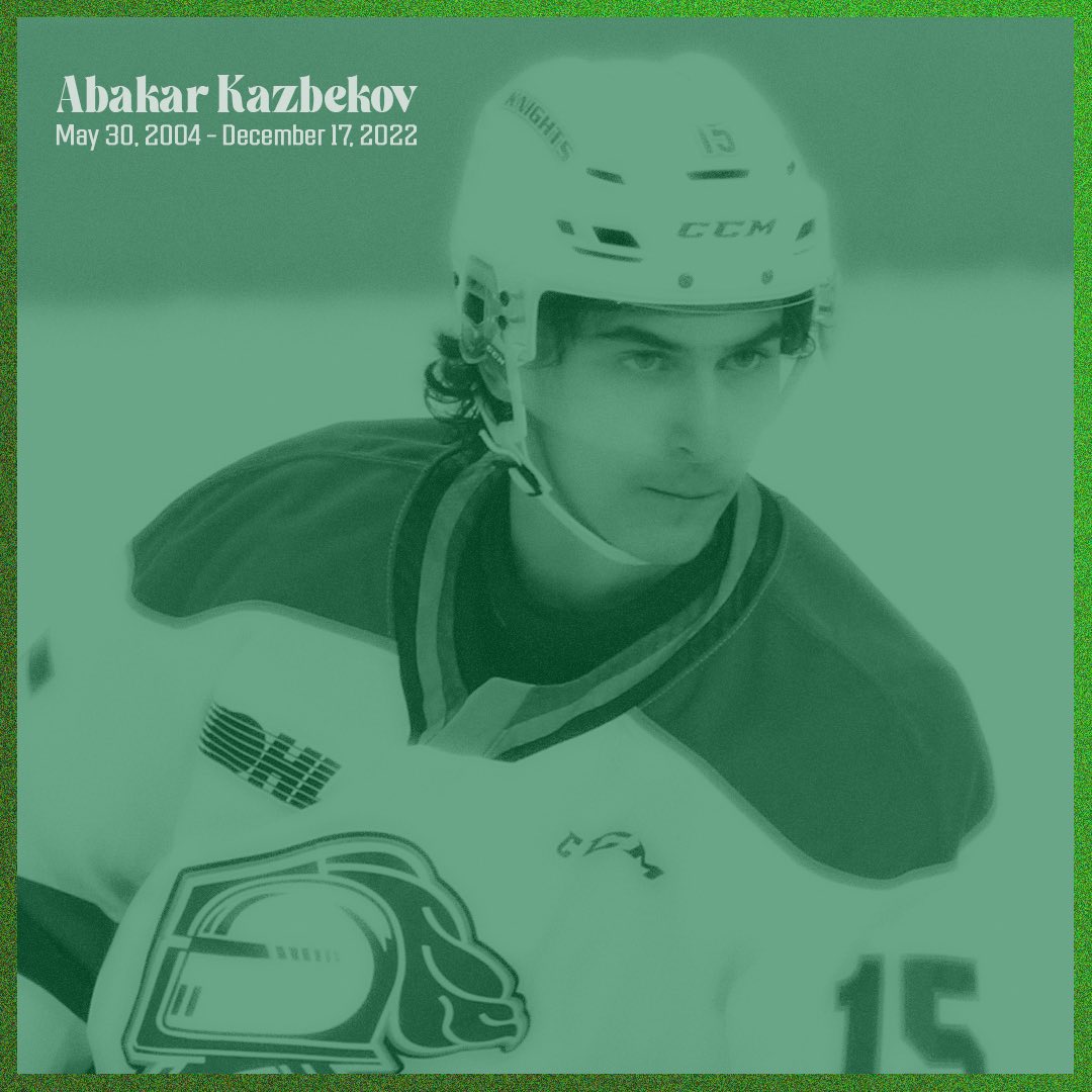 With the @LondonKnights preparing to hit the ice this afternoon, we take a moment to remember Abakar 🕊️